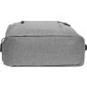 Мужской рюкзак серого цвета из полиэстера с сумкой в комплекте Remoid (22148) - 5