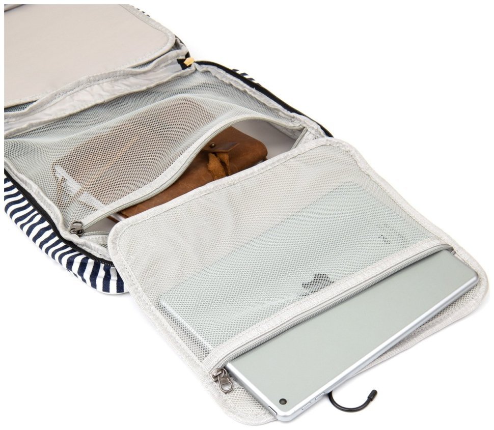 Женский текстильный органайзер для путешествий Vintage 2420651 Белая фото №6 Женский текстильный органайзер для путешествий Vintage 2420651 Белая modnotak фото №6