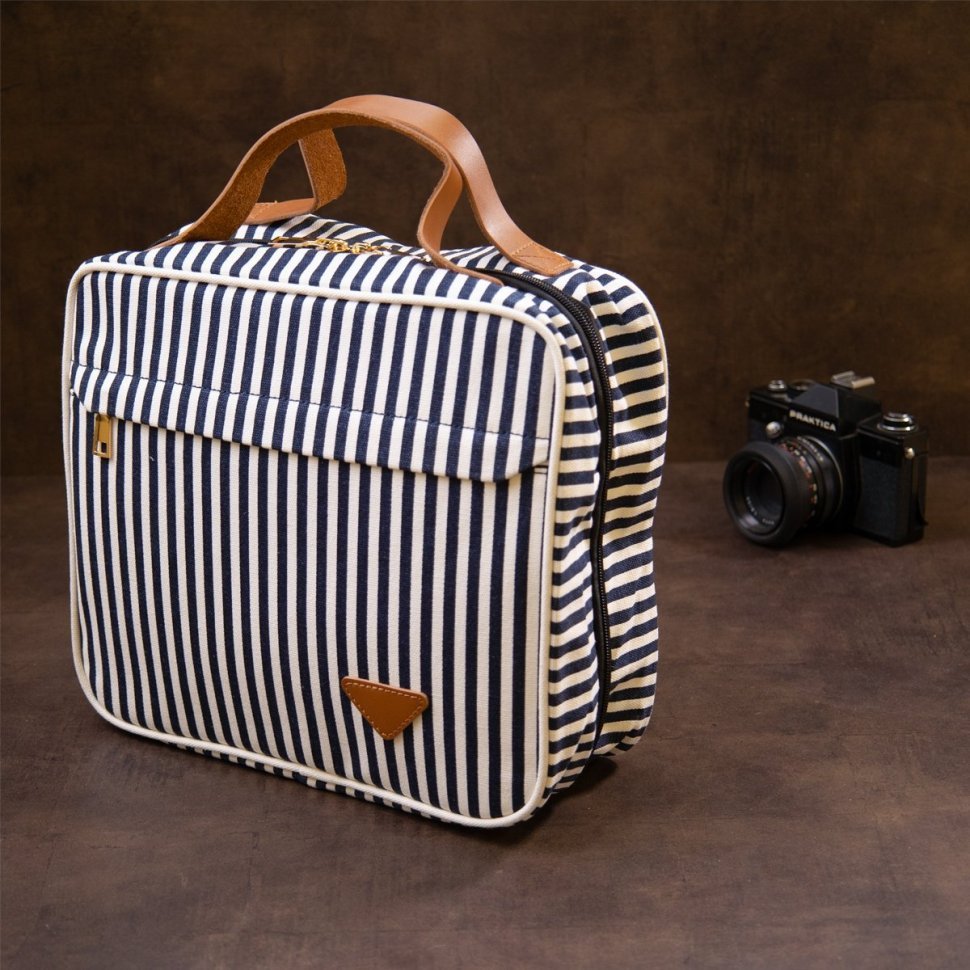 Женский текстильный органайзер для путешествий Vintage 2420651 Белая фото №9 Женский текстильный органайзер для путешествий Vintage 2420651 Белая modnotak фото №9