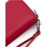 Длинный женский кошелек из натуральной кожи красного цвета на молнии Marco Coverna 68680 - 5