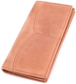 Универсальный кошелек из винтажной кожи Vintage 2422853 Рыжий