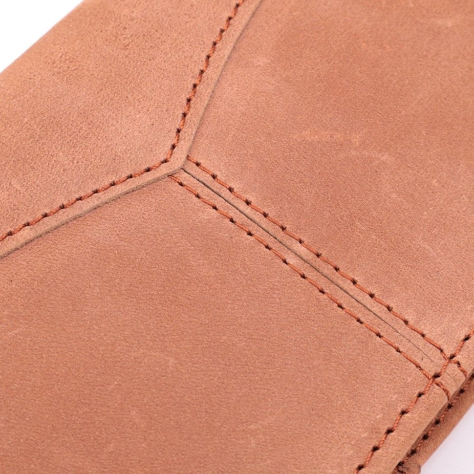 Универсальный кошелек из винтажной кожи Vintage 2422853 Рыжий modnotak фото №7