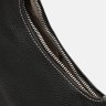 Стильная женская сумка из фактурной кожи через плечо Borsa Leather 108880 черного цвета modnotak фото - 6