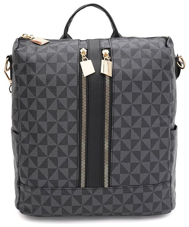 Повсякденний жіночий рюкзак зі шкірозамінника Monsen 88880 Чорний фото №1 Повсякденний жіночий рюкзак зі шкірозамінника Monsen 88880 Чорний modnotak фото №1