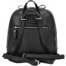 Чорний жіночий рюкзак з натуральної шкіри високої якості Issa Hara (27090) - 2