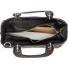 Красива жіноча сумка зі шкіри морського ската чорного кольору STINGRAY LEATHER (024-18614) - 4