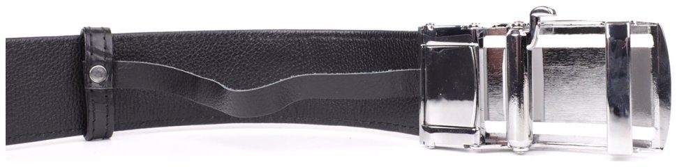 Чорний ремінь-автомат зі справжньої шкіри крокодила для джинс або брюк CROCODILE LEATHER (024-18236) modnotak фото №7