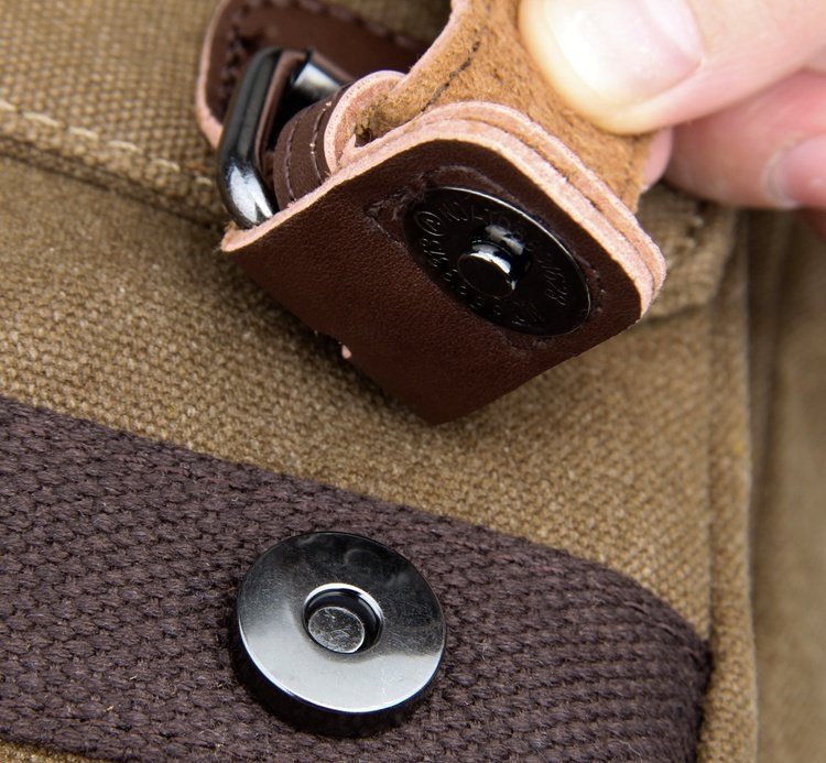 Текстильный рюкзак бежевого цвета через одно плечо VINTAGE STYLE (14481) modnotak фото №10