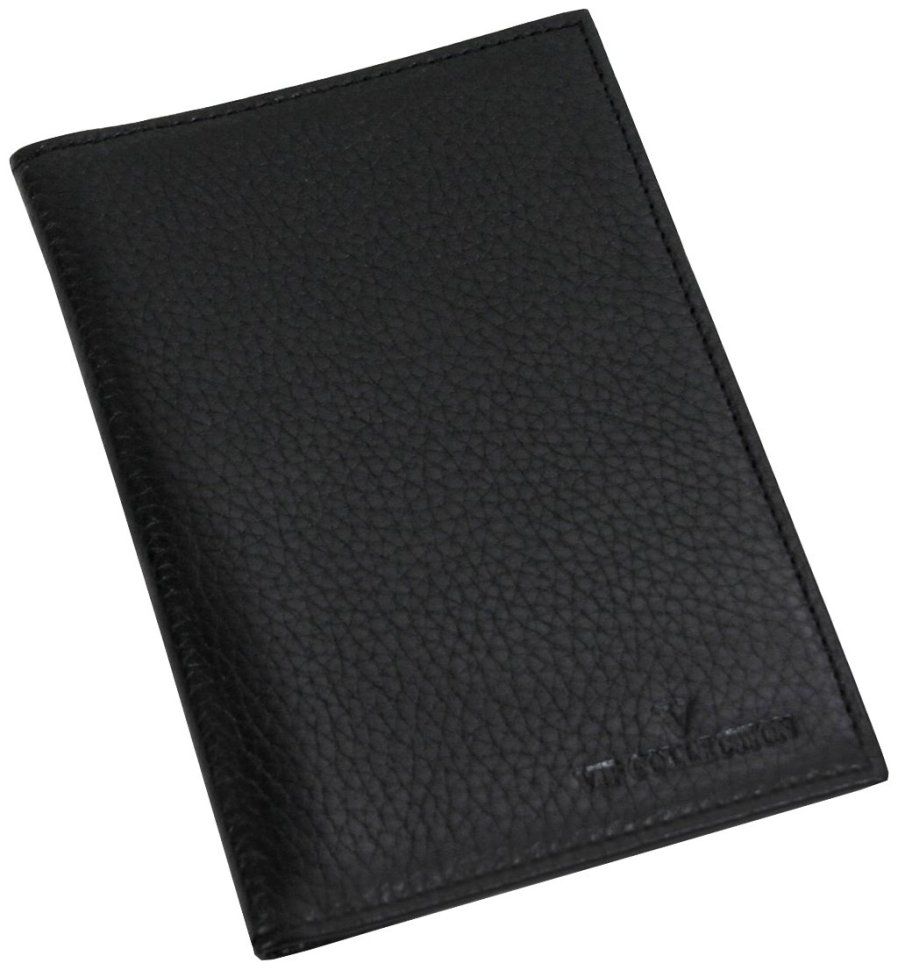 Кожаная черная обложка для паспорта книжечки Vip Collection 102581 modnotak фото №1