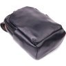 Чоловіча чорна сумка-рюкзак через плече з натуральної шкіри гладкого типу Vintage (2421286) - 3