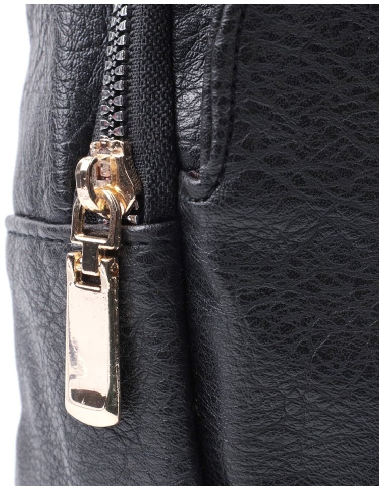 Сумка через плечо из экокожи с текстильной лямкой Vintage 22781 Черная фото №6 Сумка через плечо из экокожи с текстильной лямкой Vintage 22781 Черная modnotak фото №6