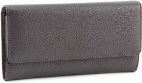 Жіночий шкіряний гаманець сірого кольору Tony Bellucci (10532)