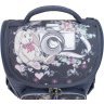 Каркасный девчачий рюкзак из серого текстиля с принтом Bagland 53381 - 4
