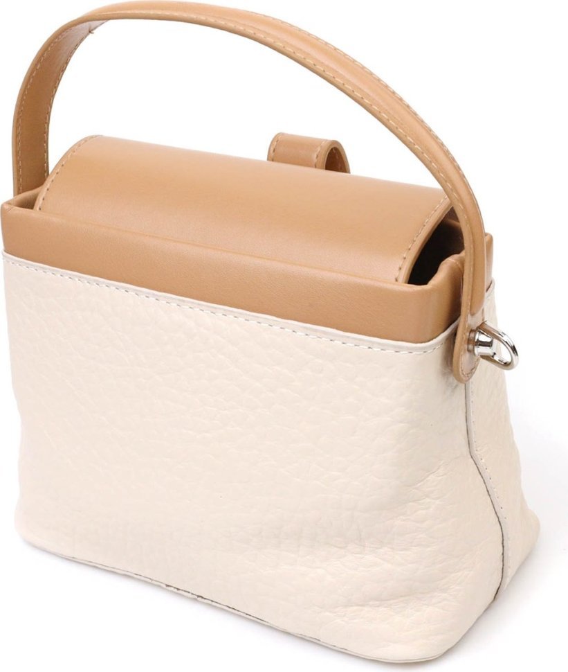 Стильна жіноча сумка-кроссбоді з натуральної шкіри з ручкою Vintage (2422131)