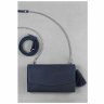 Стильная сумка на цепочке синего цвета из натуральной кожи BlankNote Элис (12635) - 4