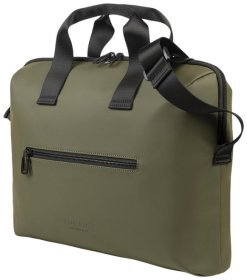 Минималистичная сумка из прорезиненного текстиля для ноутбука до 15" зеленого цвета Tucano Gommo 103581