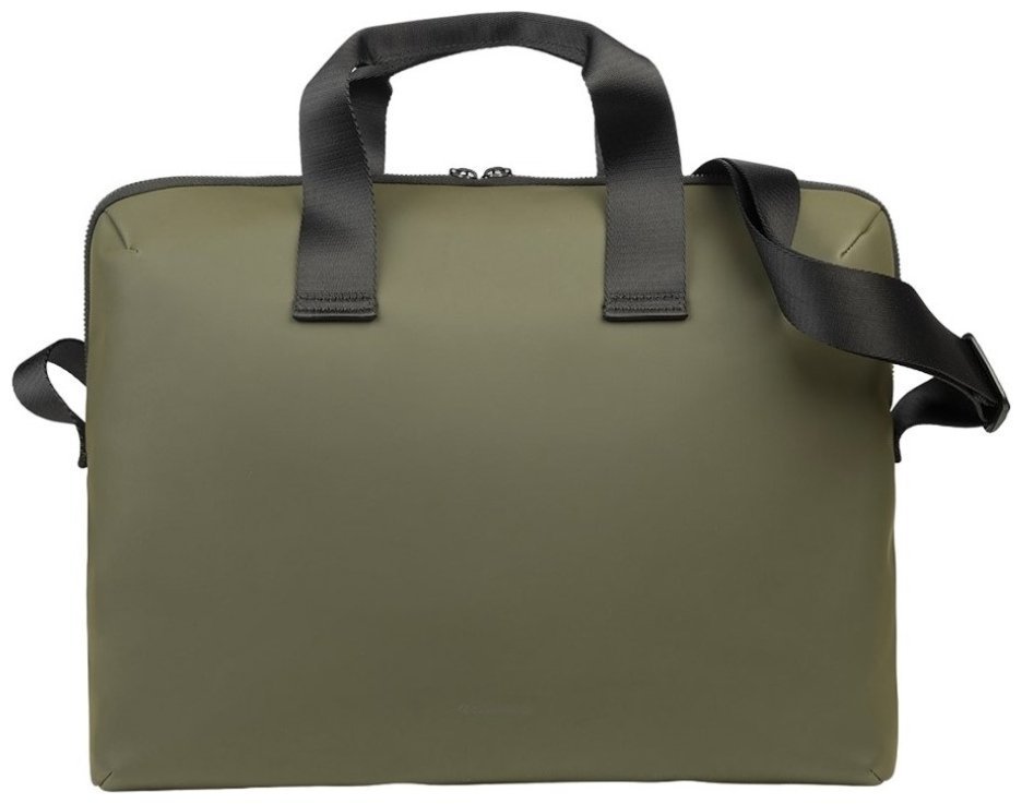 Минималистичная сумка из прорезиненного текстиля для ноутбука до 15" зеленого цвета Tucano Gommo 103581 modnotak фото №3