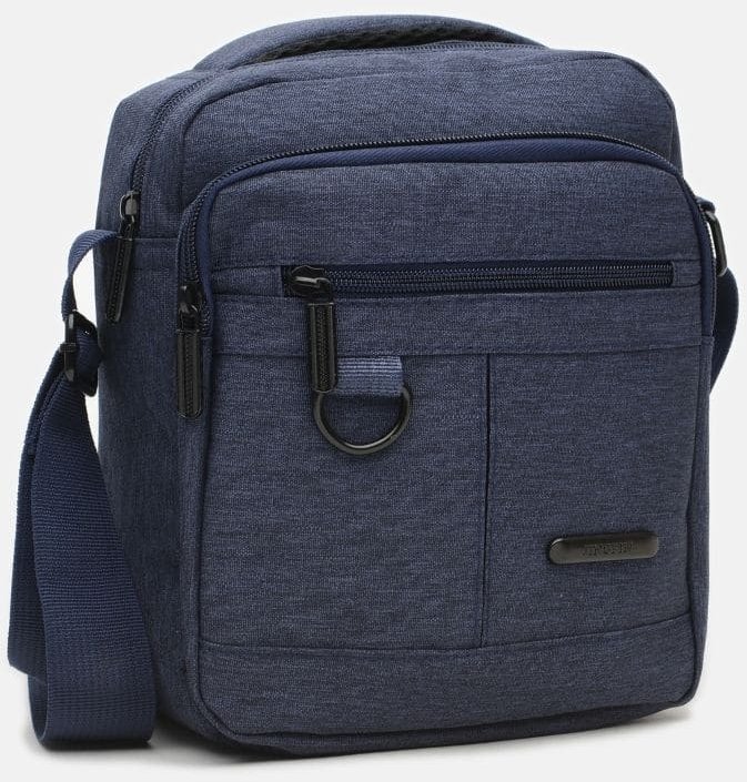 Синяя мужская сумка-барсетка с ручкой из полиэстера Monsen (21938)