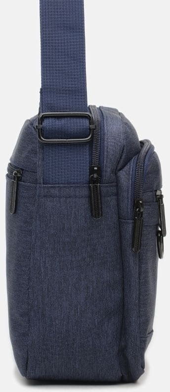 Синя чоловіча сумка-барсетка з ручкою з поліестеру Monsen (21938)