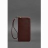 Вместительный кожаный кошелек бордового цвета на молнии BlankNote (12619) - 4