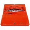 Женский кошелек из фактурной кожи с RFID-защитой на кнопке Ashwood J56 94181 оранжевого цвета фото №3 Женский кошелек из фактурной кожи с RFID-защитой на кнопке Ashwood J56 94181 оранжевого цвета modnotak фото - 3