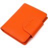 Оранжевый женский кошелек из натуральной кожи флотар на кнопке Tony Bellucci (2422064) - 1