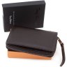 Темно-коричневий гаманець вертикального типу з зернистою шкіри Tony Bellucci (10804) - 7