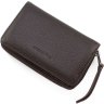 Темно-коричневий гаманець вертикального типу з зернистою шкіри Tony Bellucci (10804) - 3