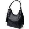 Шкіряна сумка жіноча чорного кольору з однією лямкою KARYA (2420867) - 1