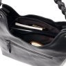 Шкіряна сумка жіноча чорного кольору з однією лямкою KARYA (2420867) - 7