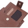 Чоловічий портмоне з натуральної шкіри коричневого кольору з блоком під картки KARYA (2421067) - 3