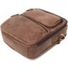 Коричневая мужская сумка-барсетка среднего размера из натуральной кожи Vintage 2422250 - 3