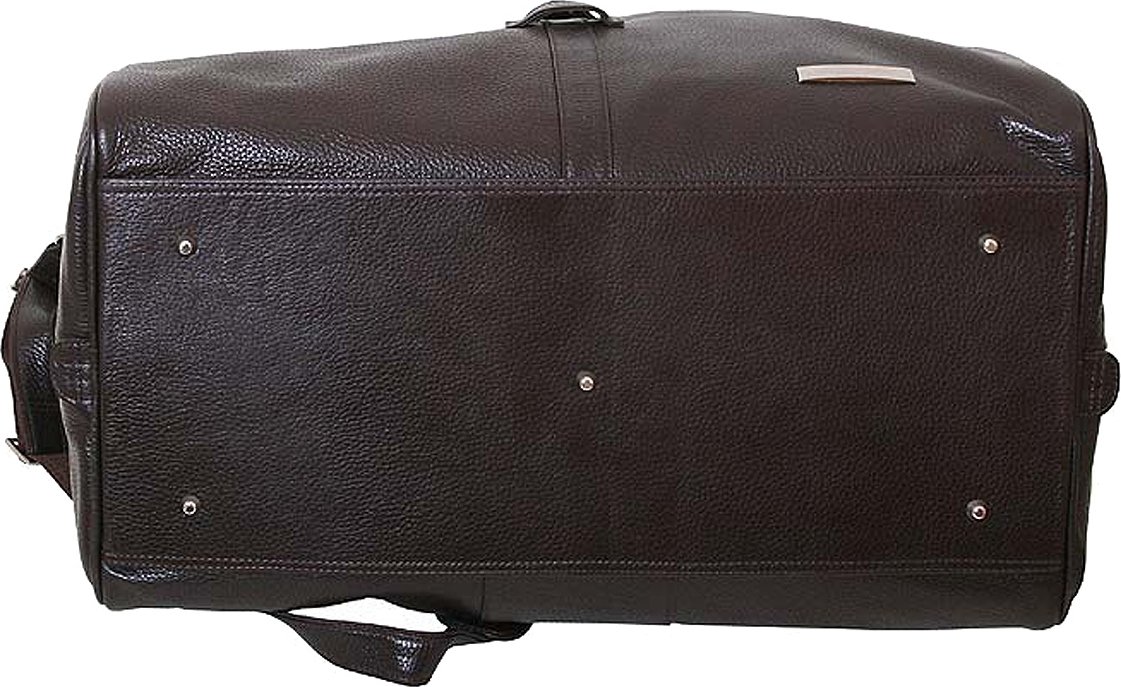 Стильная дорожная сумка из натуральной коричневой кожи Vip Collection (21128)