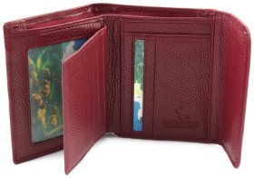 Невеликий шкіряний гаманець на магнітній фіксації Marco Coverna (17847)