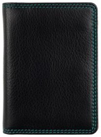 Кожаный картхолдер с ID-окошком для документов Visconti RB111 черный/разноцветный 95481