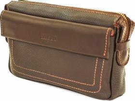 Удобный кожаный мужской клатч с ремешком на руку VATTO (12022)