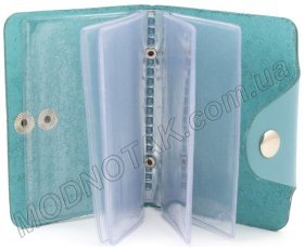 Шкіряна візитниця з фіксацією на кнопку ST Leather (18851)