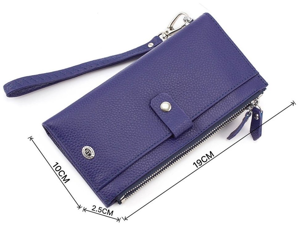 Жіночий стильний гаманець з кишенями на блискавці ST Leather (16045) modnotak фото №3