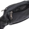 Чоловіча шкіряна багатофункціональна сумка на пояс чорного кольору Borsa Leather (21394) - 4
