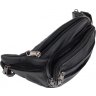 Чоловіча шкіряна багатофункціональна сумка на пояс чорного кольору Borsa Leather (21394) - 5