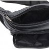 Чоловіча шкіряна багатофункціональна сумка на пояс чорного кольору Borsa Leather (21394) - 6