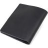 Черное мужское портмоне классического стиля из винтажной кожи Shvigel (2416495) - 2