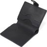 Черное мужское портмоне классического стиля из винтажной кожи Shvigel (2416495) - 4