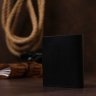 Черное мужское портмоне классического стиля из винтажной кожи Shvigel (2416495) - 7