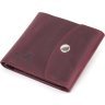 Жіночий компактний гаманець марсалового кольору з натуральної шкіри з vintage ефектом Shvigel (2416616) - 1