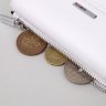 Білий жіночий гаманець із натуральної шкіри з монетницею KARYA (2421383) - 6