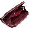 Бордовый женский кошелек среднего размера из натуральной кожи флотар ST Leather 1767381 - 8