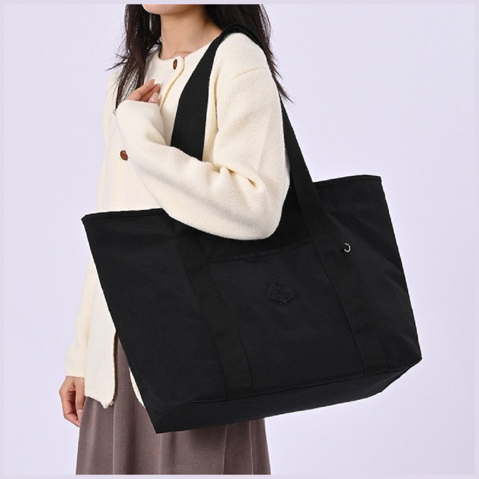 Женская текстильная сумка-шопер большого размера с двумя ручками Confident 77581