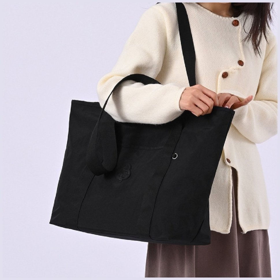 Женская текстильная сумка-шопер большого размера с двумя ручками Confident 77581