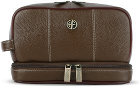 Повседневный несессер из натуральной фактурной кожи с ремешком на кисть Hammonds Flycatcher TC4003 Brushwood коричневый 107981